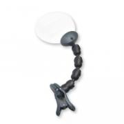Lupa Attach-A-Mag™ con luz LED y abrazadera