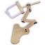 Soporte de asiento de madera ajustable