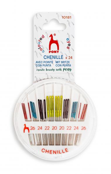 Estuche para agujas de lana y chenilla (tamaños variados)