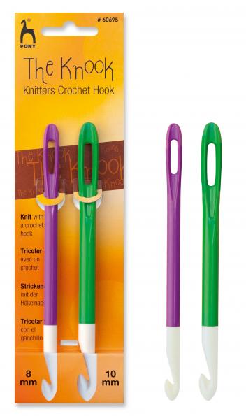 Agujas de crochet Knooking - 8 y 10 mm
