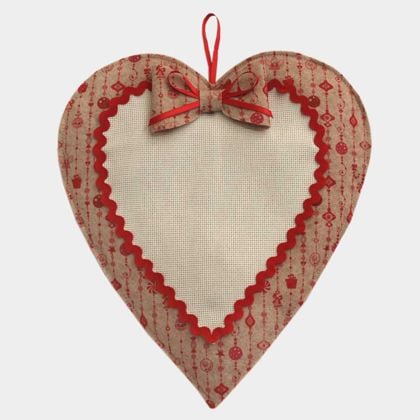 Decoración de puertas - Corazón de Navidad