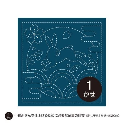 Tela japonesa - Azul Hanafukin