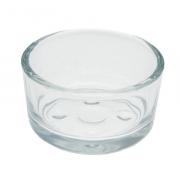 Portavelas de vidrio para velas y mini decoraciones