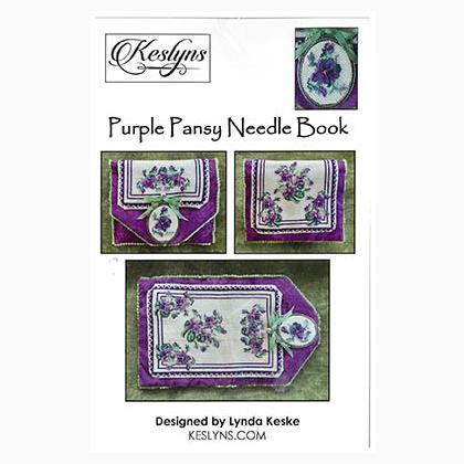 Purple Pansy Needle Book