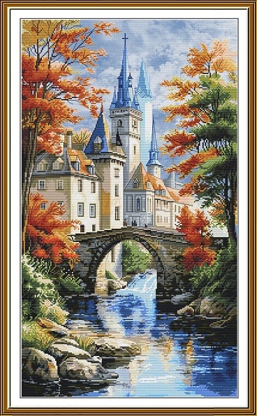 Paisaje con un castillo