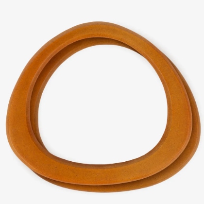 Mango para bolso triangulares de madera - natural