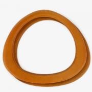 Mango para bolso triangulares de madera - natural