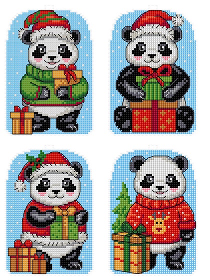 Panda de Navidad (4)