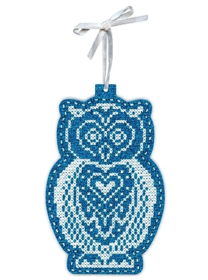 Decoración de fieltro - Snowy Owl