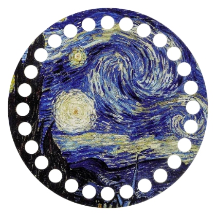 Porta-hilados - Noche estrellada (redonda)