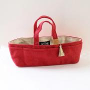 Mini bolsa de lona encerada - Rojo