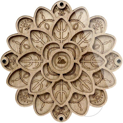 Caja organizadora de cuentas – Mandala floral 2
