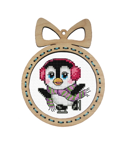 Pingüino de Navidad