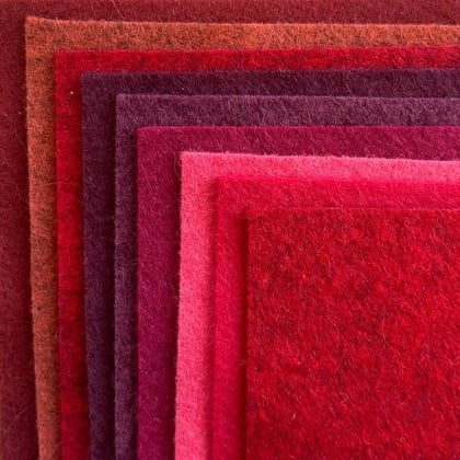 Fieltro pack Velours Rubis 15x15cm.