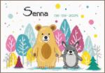 Sampler de nacimiento - Oso y conejo en el bosque
