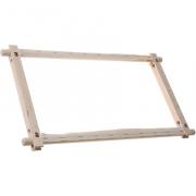 Marco giratorio de madera para bordado y tapiz de 27x12"