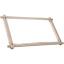 Marco giratorio de madera para bordado y tapiz de 27x12"
