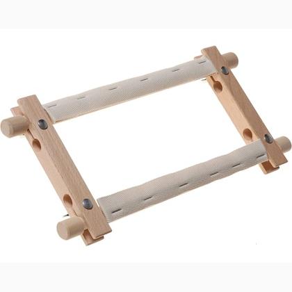 Marco giratorio de madera para bordado y tapiz de 9x9\"