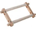 Marco giratorio de madera para bordado y tapiz de 9x9"