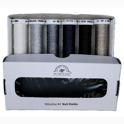 Tressé Métallisé 4 - Pack 6 tonos - Nuit étoilée