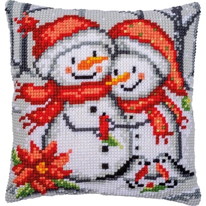 Cojín - Muñecos de nieve
