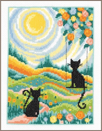 2 Gatos en el jardín