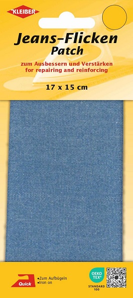 Tela vaquera termoadhesiva - Azul cielo
