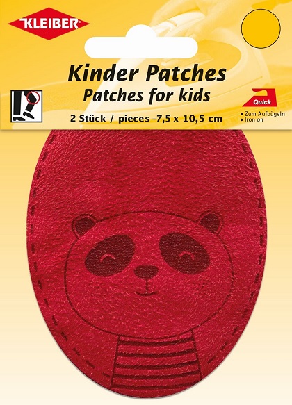 Parches de gamuza sintética - Panda