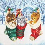 Gatitos nevados