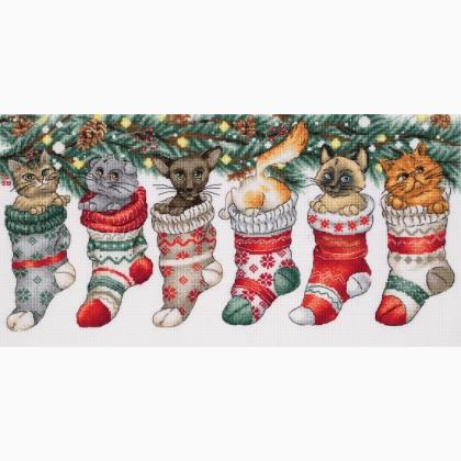 Lindos gatos navideños