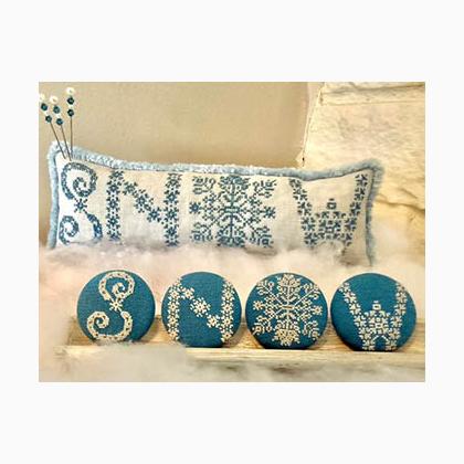 Snow Buttons & Pillow