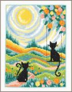 2 Gatos en el jardín