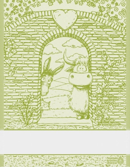 Trapo de cocina - Happy Farm - Verde