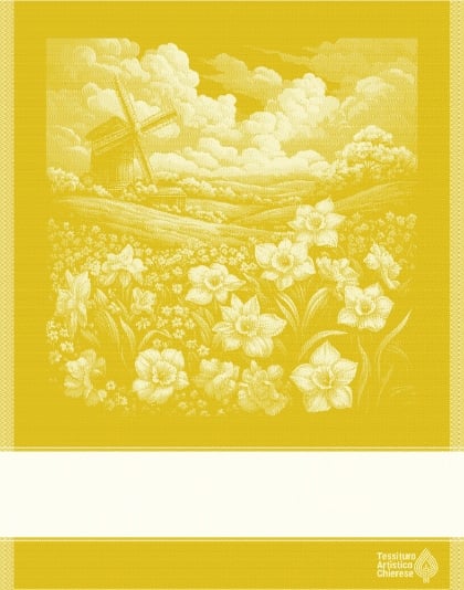 Trapo de cocina - Paesaggio 1 - Amarillo