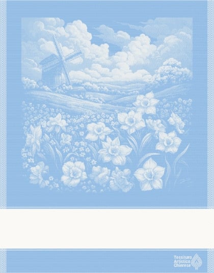 Trapo de cocina - Paesaggio 1 - Azul