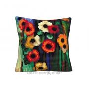 Cojín - Estampado floral colorido - Flores silvestres