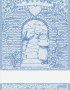 Trapo de cocina - Happy Farm - Azul