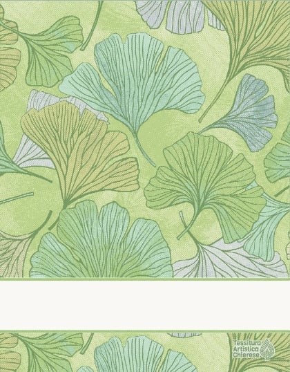 Trapo de cocina - Biloba - Verde-Amarillo