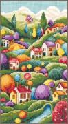 Paisaje con cabañas