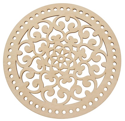 Mandala básico de ganchillo - 25 cm