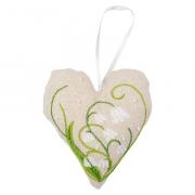 Corazón Deco- Lirio del valle