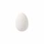 Huevos de plástico blancos - 6 cm