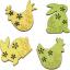 Decoraciones de madera - Gallinas y conejos (4)