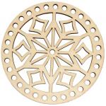 Mandala básico de ganchillo - 15 cm