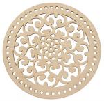 Mandala básico de ganchillo - 25 cm
