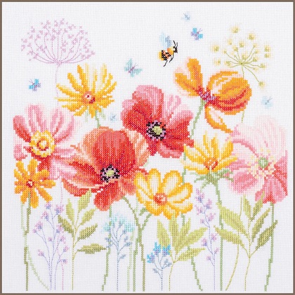 Amapolas y flores silvestres