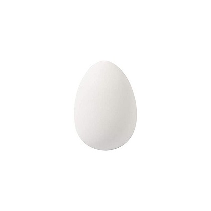 Huevos de plástico blancos - 6 cm