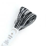 Hilo Lamen para Sashiko - Multicolor Blanco negro