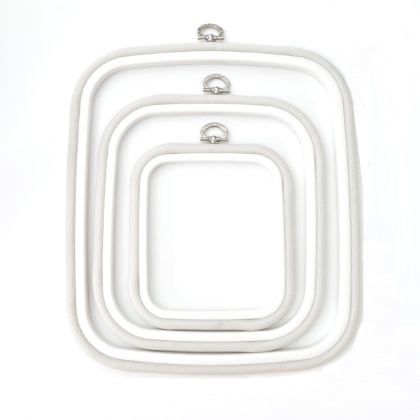 Marco cuadrado 12.5 cm x 14.5 cm - Blanco