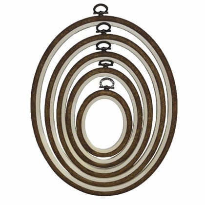 Marco ovalado 8.5 cm x 10.5cm - Madera